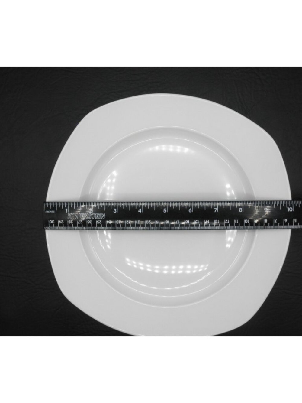 Quad by Tabletops Unlimited 10 Inch Dinner Plate Set of 3 Pattern Code: TAUQUAD - Picture 4 of 5